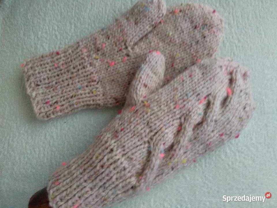 Rękawiczki mitenki wełna Warszawa