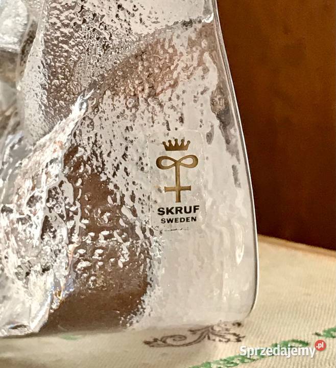 Przycisk do papieru figurka duża sowa Skruf śląskie