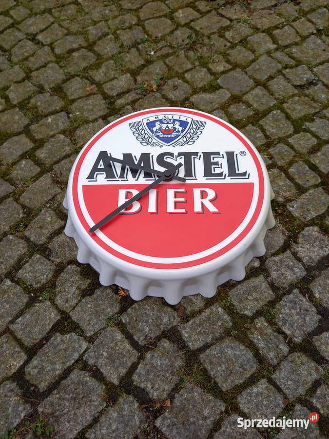Zegar kapsel reklama piwa AMSTEL Birofilistyka
