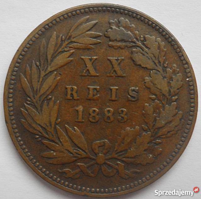 PORTUGALIAXX REIS1883 r LUIZ Numizmatyka Legionowo