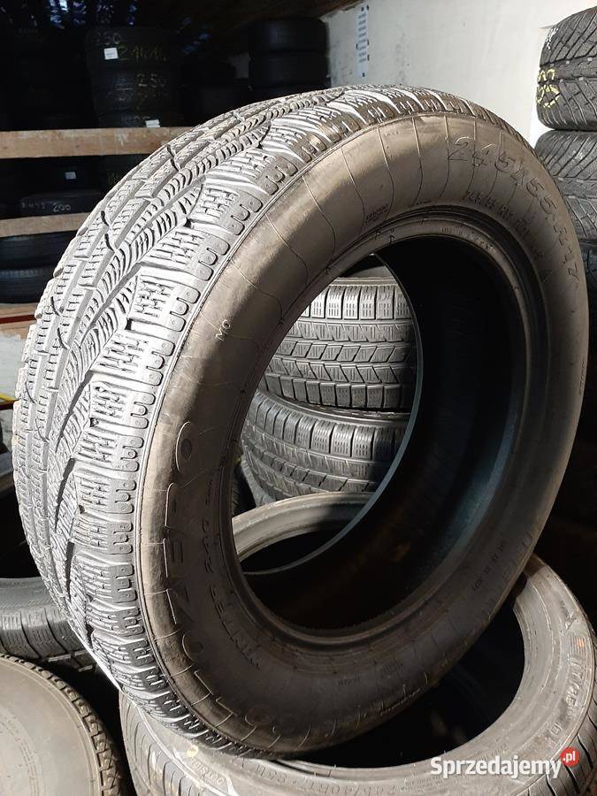 2x Opona UŻYWANA ZIMOWA 24555R17 PIRELLI 169 Zaścianki