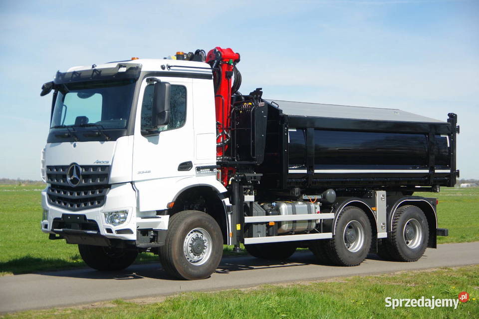 Mervedes wywrotka 6x6 z dzwigiem Z