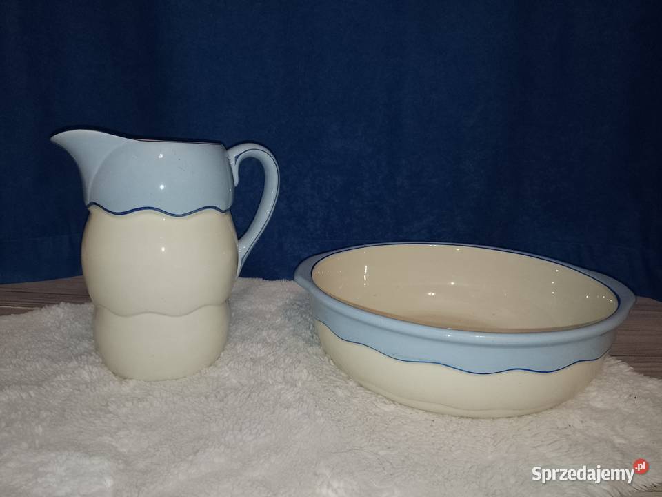 misa i dzban zestaw kąpielowy sygnowany Kraków