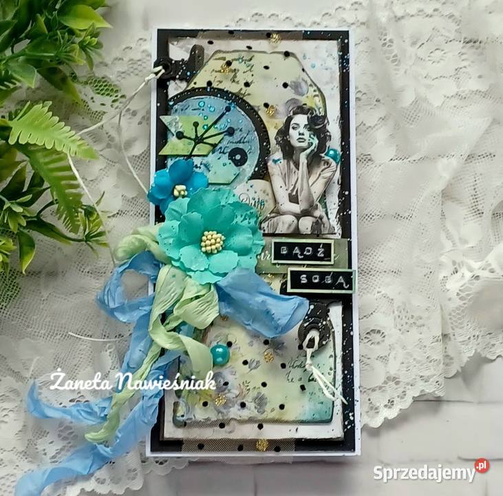 Kartka kobiety urodziny imieniny małopolskie Mszana Dolna sprzedam