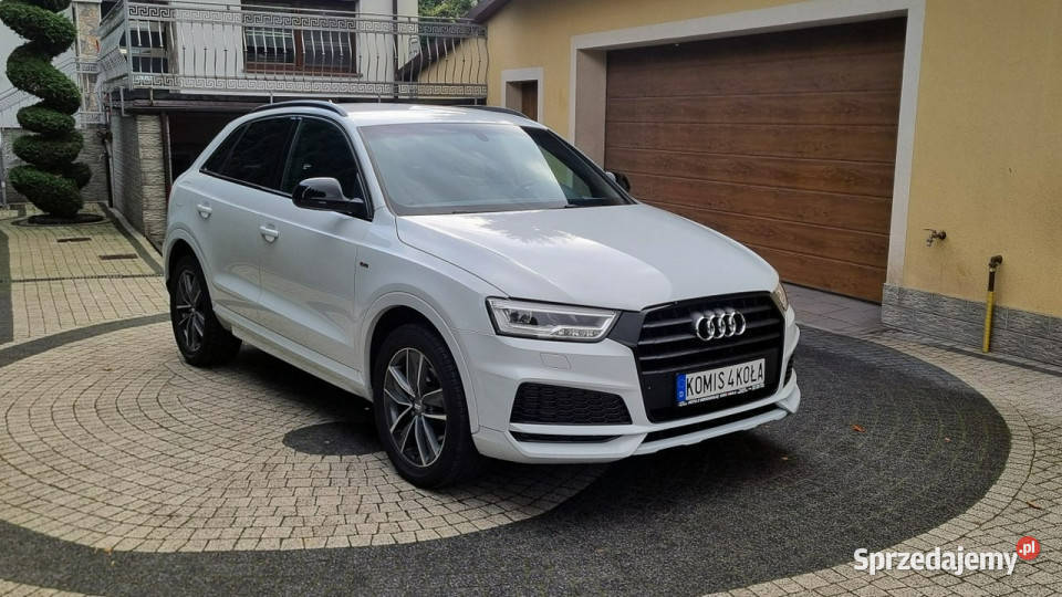 Audi Q3 STronic Serwis Navi Biała Perła tempomat Płońsk