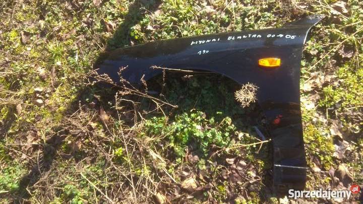 Błotnik przedni lewy Hyundai Elantra 0006 Czarny Części samochodowe Margonin sprzedam