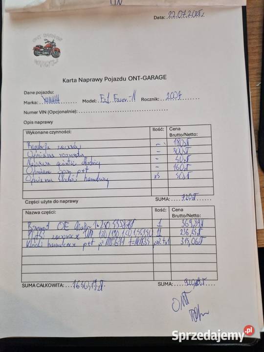 Yamaha FZ1 47433km Syców