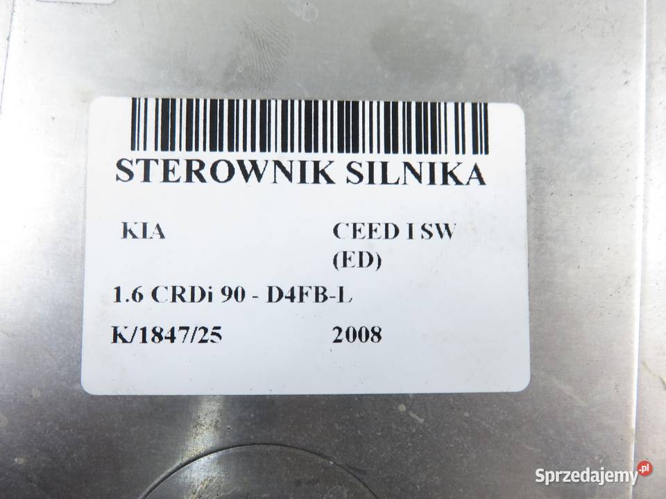 STEROWNIK KIA CEED I SW ED 16 CRDi 90 D4FBL Komputery małopolskie