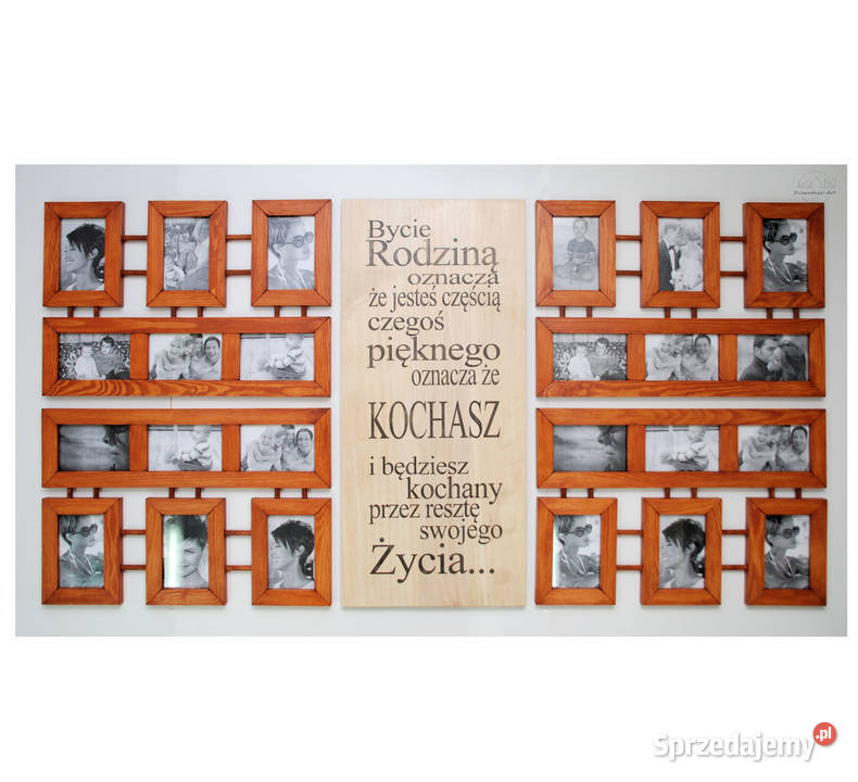 Galeria Multirama drewno Ramka na zdjęcia 10x15 Wyposażenie wnętrz Gliwice
