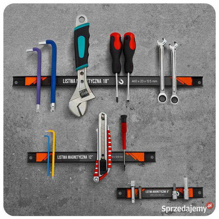 3x LISTWA MAGNETYCZNA ZESTAW MAGNES NA NARZĘDZIA Pozostałe Katowice sprzedam