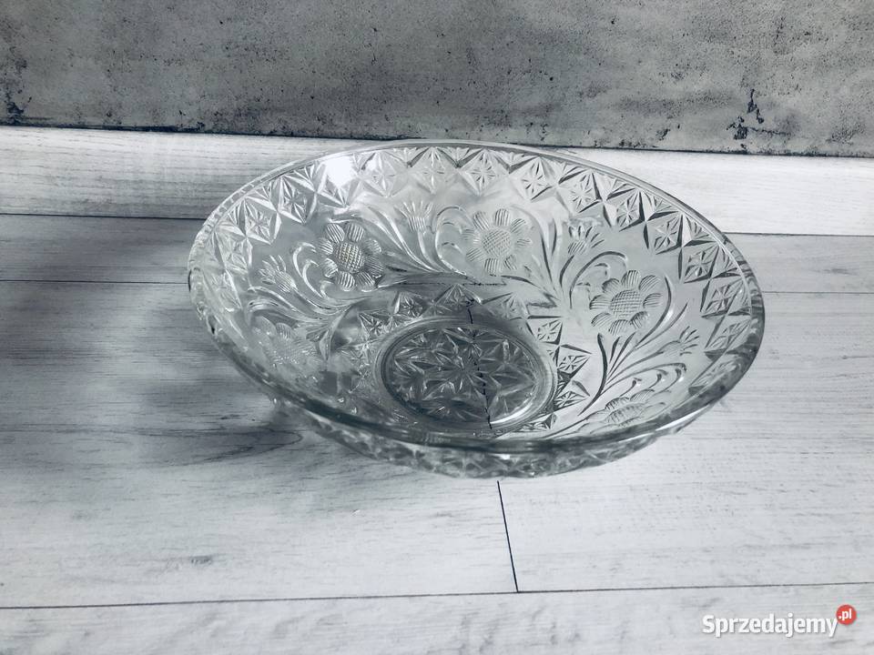 Misa miska szklana PRL duża Łódź sprzedam