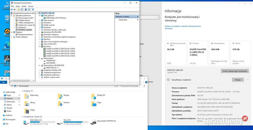 DELL 7010 GTAV INTEL I5240016GB Przygodziczki