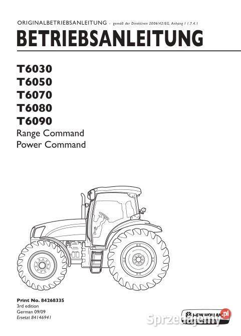 HOLLAND T6030 T6050 T6070 T6080 T6090