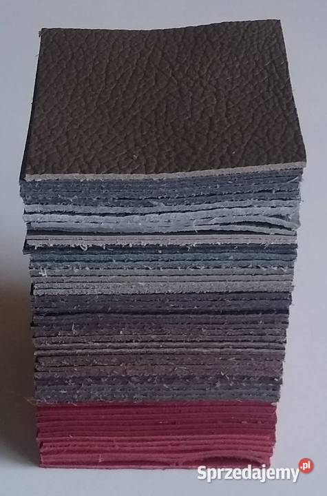 Skóra Kwadrat 6 x 6 50 sztuk Licowa Włoska