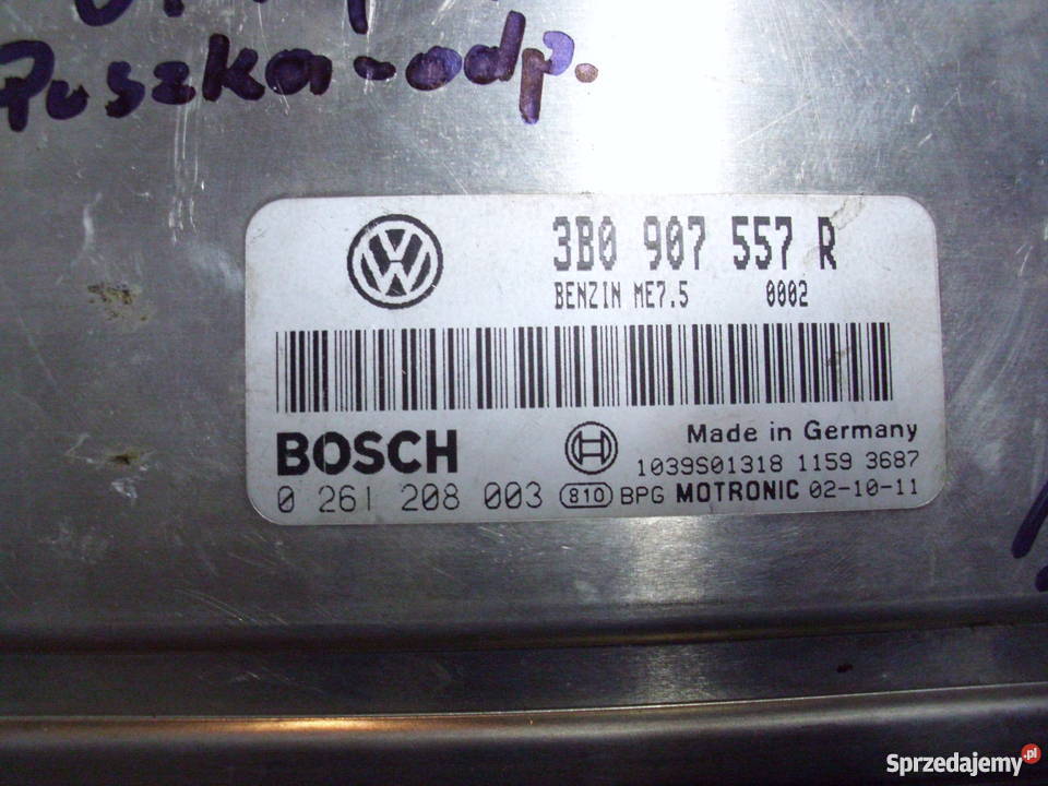komputer silnika PASSAT 20 3B0907557R 0261208003 Lubin