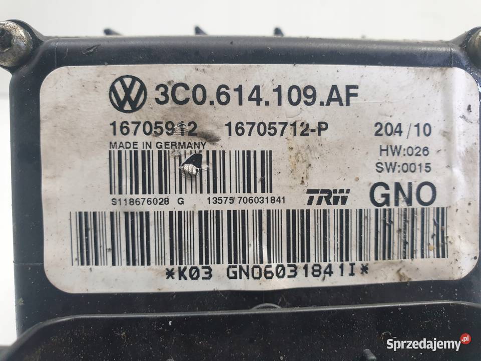 VW Passat B6 POMPA ABS Sterownik 3C0614109AF Chełm