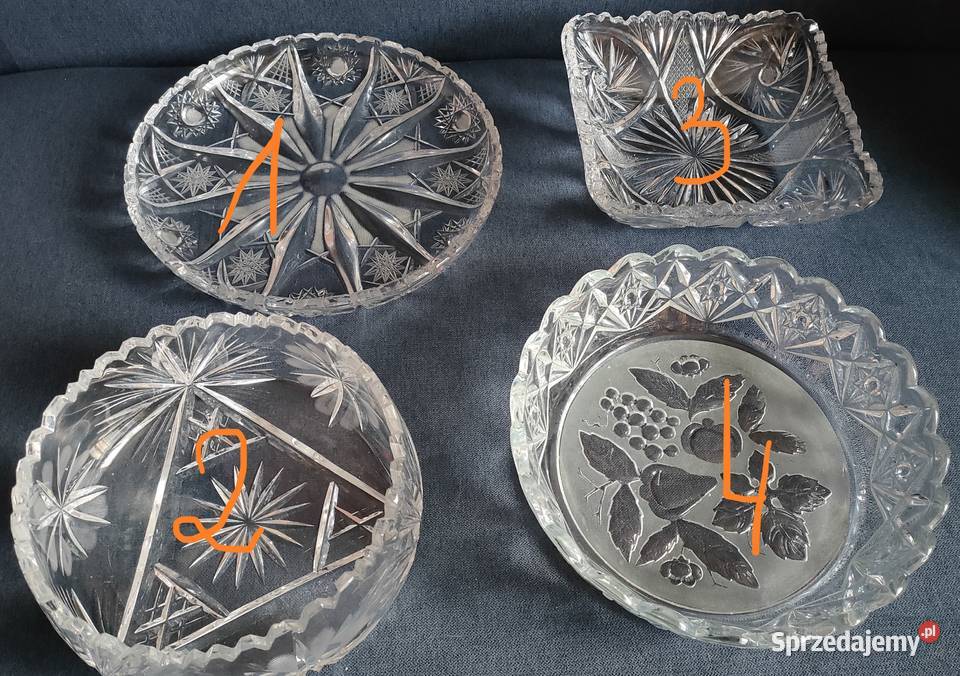 Zestaw szkła kryształowego salaterka misa śląskie Bielsko-Biała