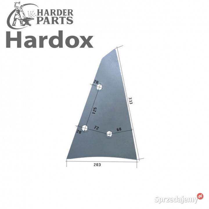 Pierś HARDOX 702948P części do pługa ROWER podlaskie sprzedam