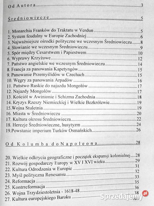Historia powszechna 4961997 Dawid Lasociński lubelskie sprzedam
