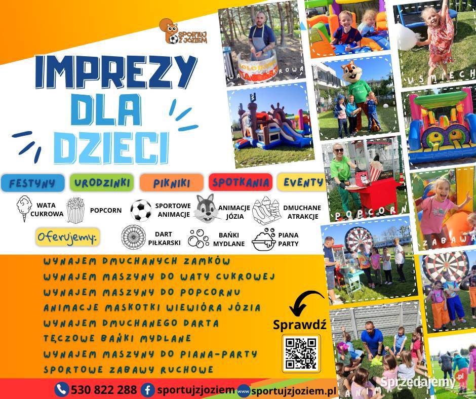 Zamek dmuchany Dmuchaniec Organizacja imprez Gry Poznań