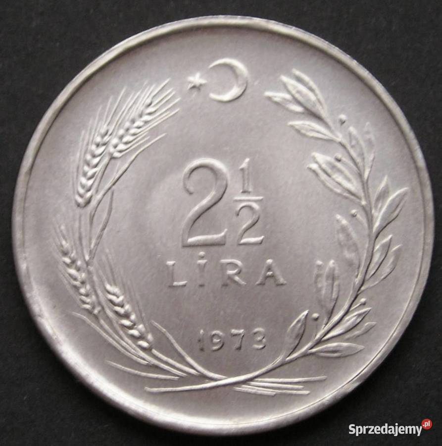 TURCJA 2 12 LIRA 1971 ATATURK STAN MENNICZY Łódź