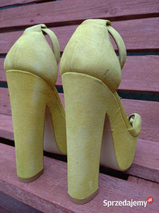 Buty na wysokim obcasie 36 skóra ekologiczna