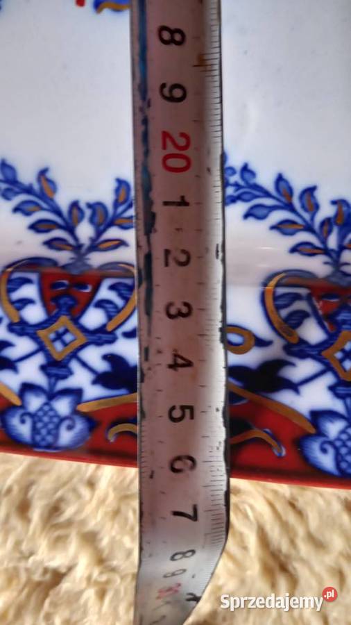 Kobalt złoto i brązduży polmisek Warszawa sprzedam