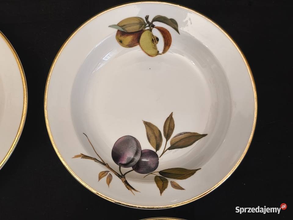 Talerz głęboki angielski Royal Worcester Evesham Chełm