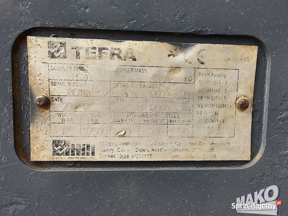 Szybkozłącze hydrauliczne HILL Tefra Miller fi Ostrowiec Świętokrzyski