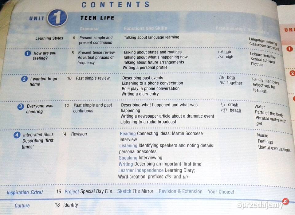 Inspiration 3 Preintermediate Students Book lubelskie