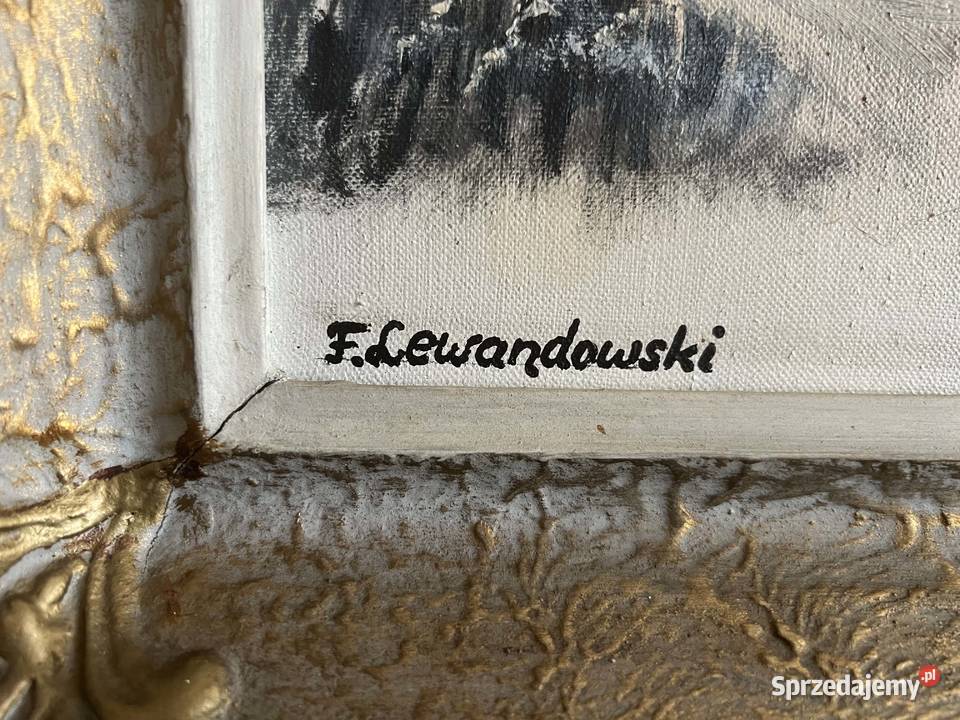 Obraz pejzaż zimowy