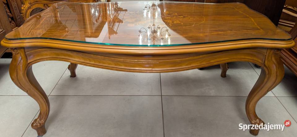 Piękny stolik ludwikowski orzech intarsje sklep Dąbrowa Górnicza sprzedam