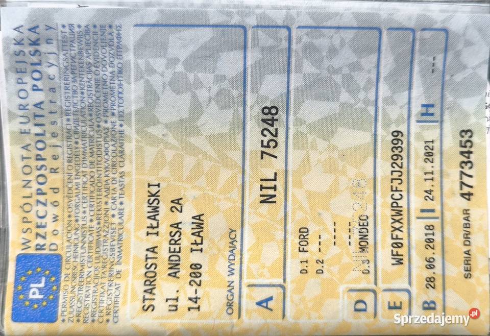 20 TDCi automat 2018 gniazdo AUX Iława sprzedam