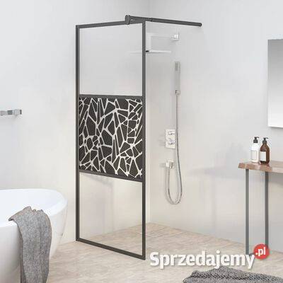Ścianka prysznicowa 80x195 szkło ESG wzór Warszawa sprzedam