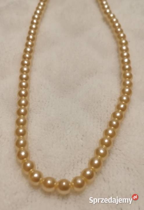Naszyjnik z koralików korale 4mm 145 29 śląskie Czeladź sprzedam
