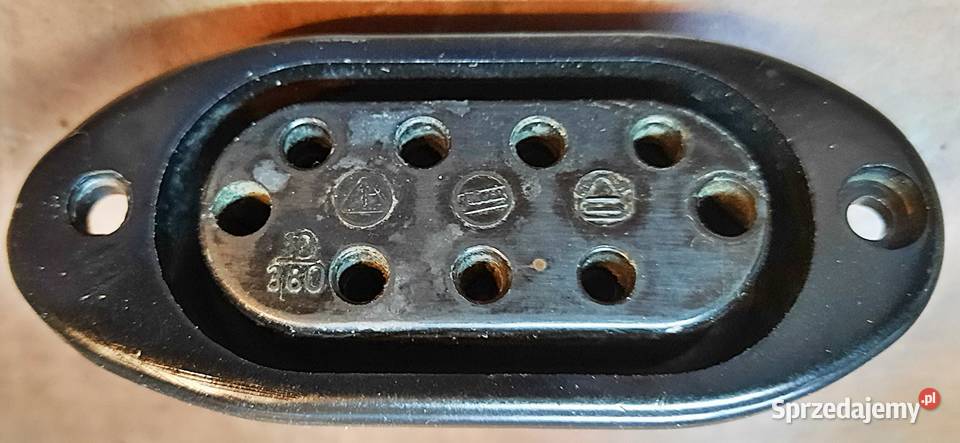 Gniazdo 380V10A bakelitowe okrągłe bolce 7x Pozostałe Ostrów Wielkopolski