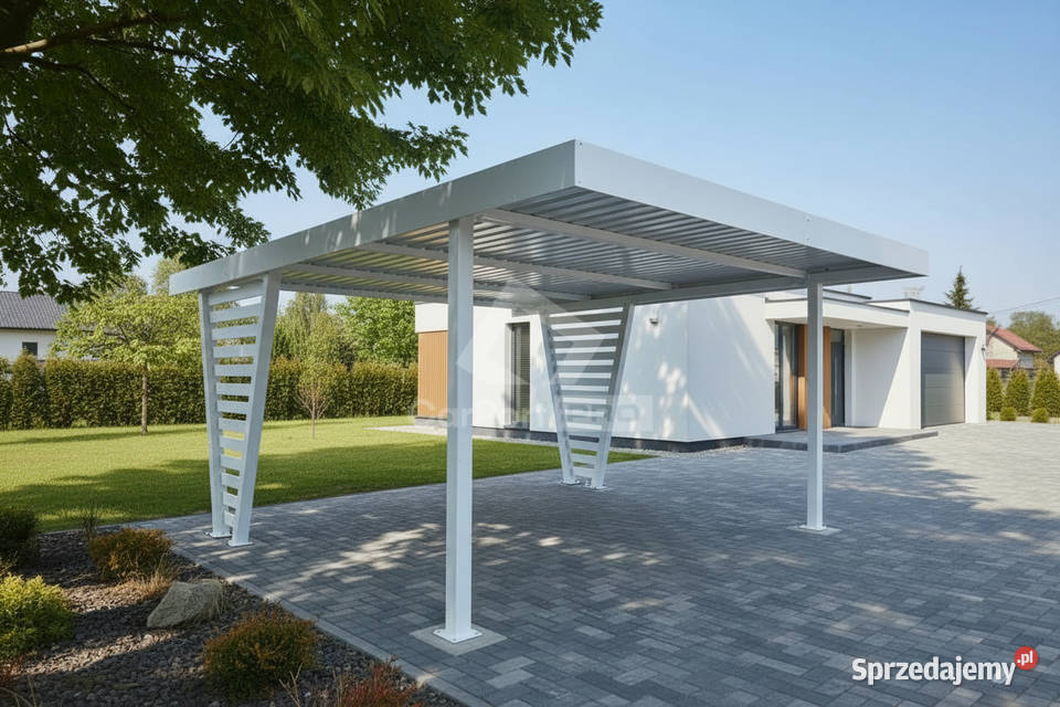 Carport V PREMIUM 48x5m Wypełnienie panelami podkarpackie Przemyśl