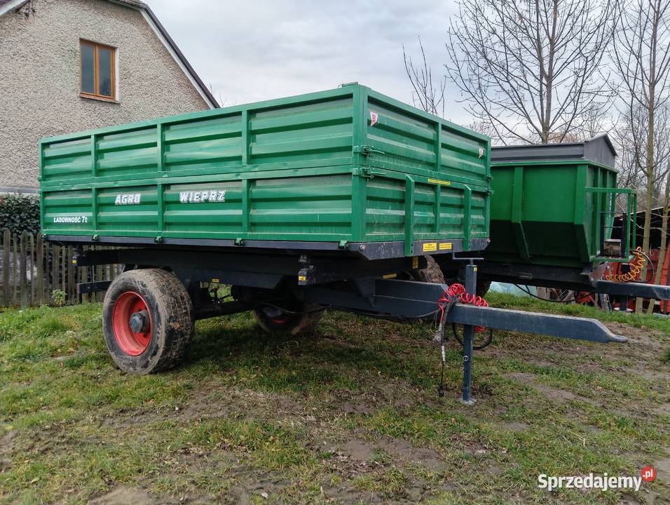Przyczepa jednoosiowa wywrotka 8ton 3strony Wieprz