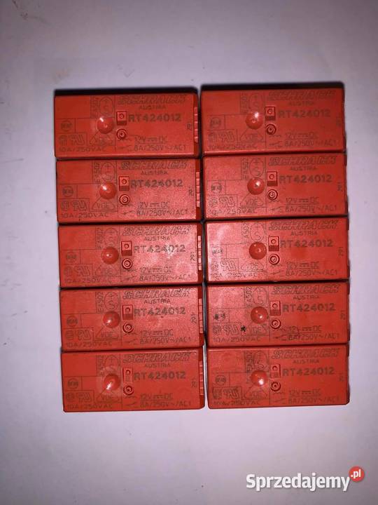 Przekaźnik 12V DC 8A RT424012 SCHRACK x10 Pozostałe Warszawa