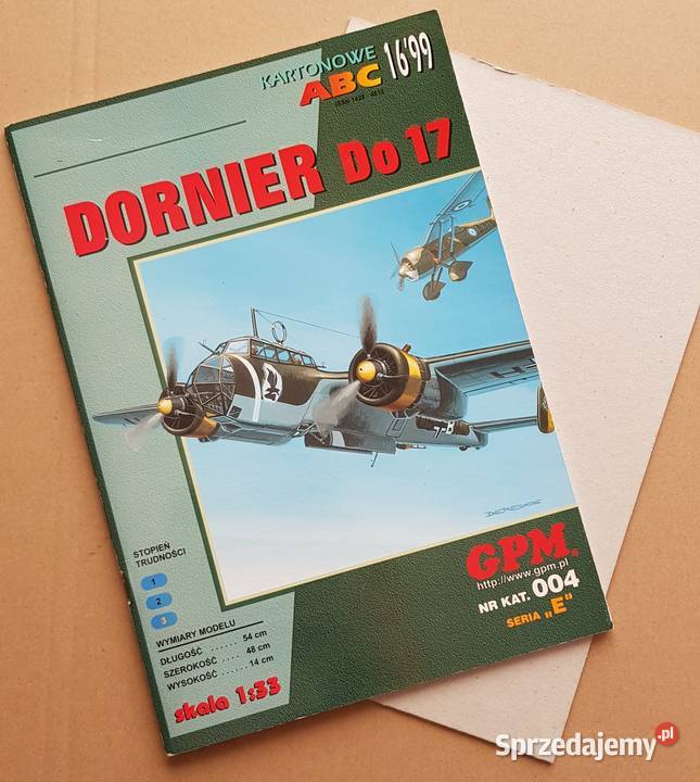 Dornier Do 17 Wydawnictwo GPM arkusz 1 mm Kraków