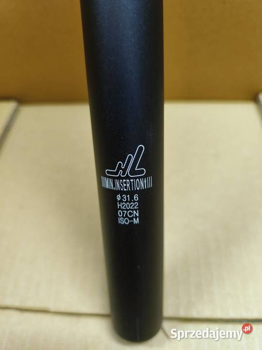 Sztyca 316 mm Rurka pod siodełko Czarna Dębica