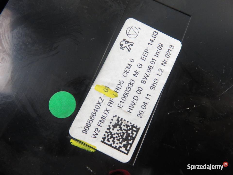 KLIMATRONIK PEUGEOT 508 SW I 8E 96656640XZ Panele sterowania, przełączniki