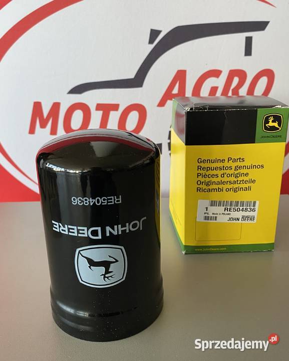 Filtr oleju silnika John Deere RE504836 ORYGINAŁ Białystok