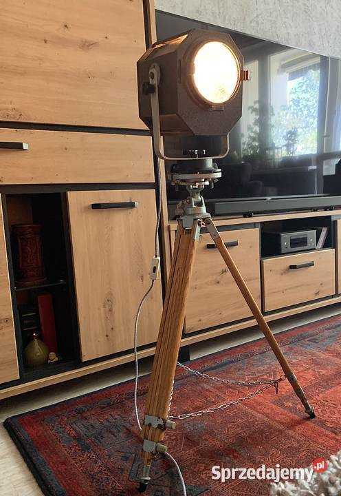 Lampa PRL teatralna lata 6080 Vintage loft Poznań