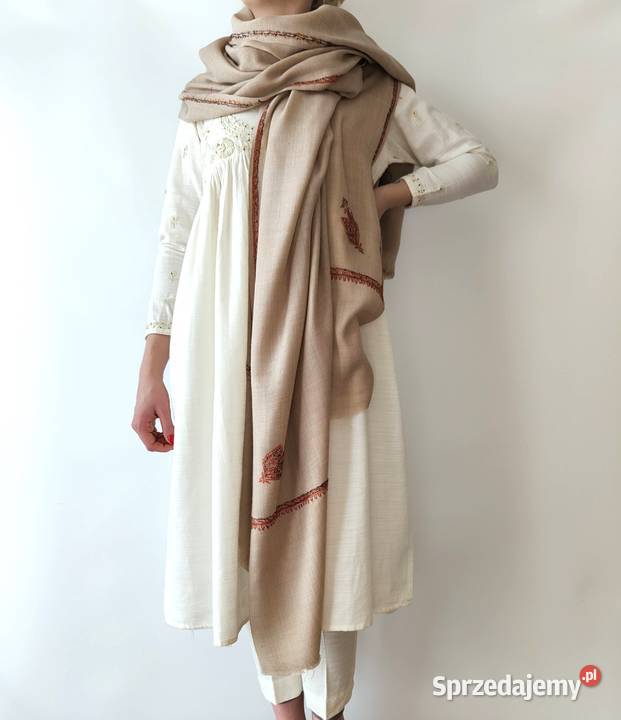 Szal orientalny indyjski haftowany haft paisley zachodniopomorskie Szczecin