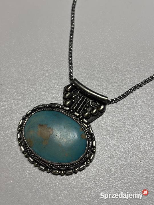 Wisiorek z turkusem Bydgoszcz