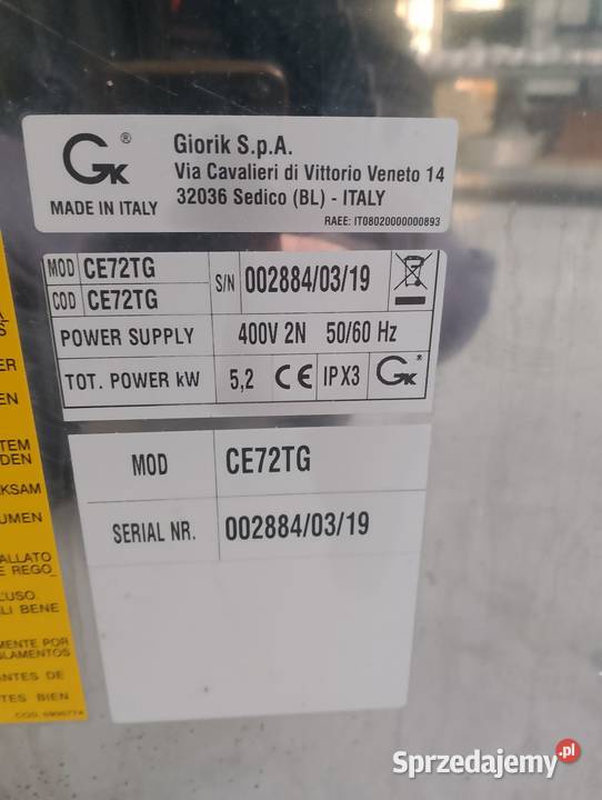 KUCHNIA ELEKTR 2 POLOWA JEZDNA GIORIK CE72TG Wrocław