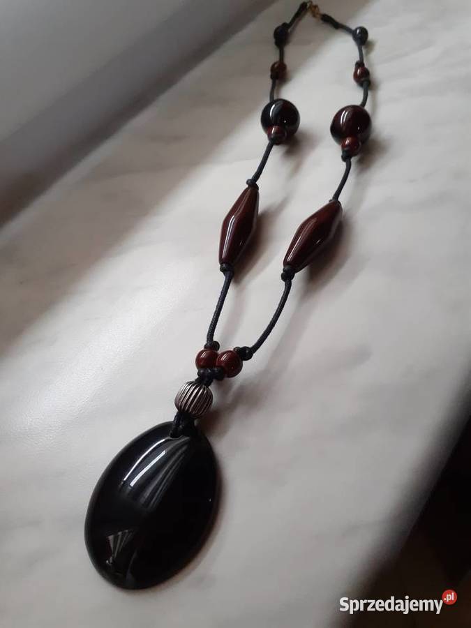 Naszyjnik z naturalnych kamieni mazowieckie sprzedam