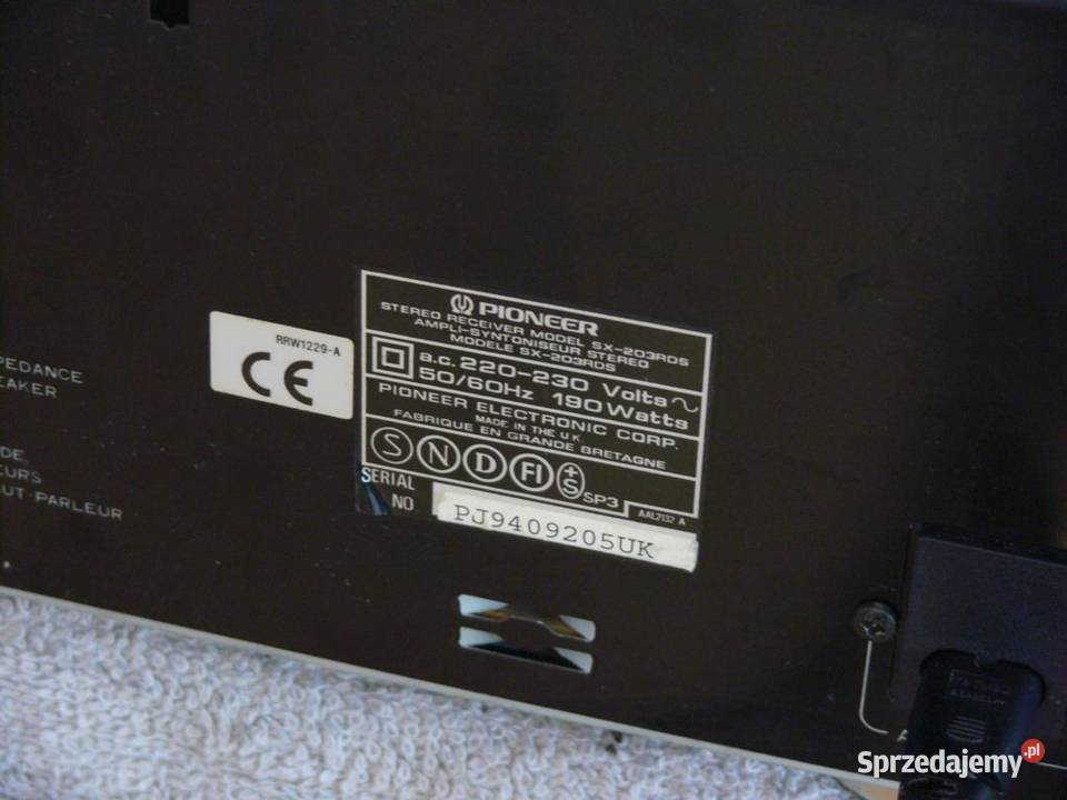 Amplituner Pioneer SX203RDS mocny 190 wat Jasło
