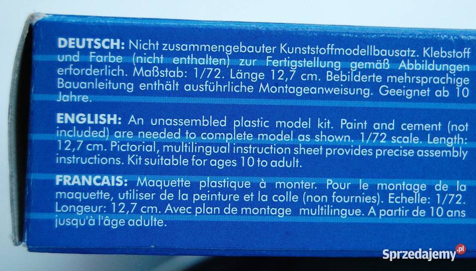 Model samolotu Revell Supermarine Spitfire Mk V lubelskie Lublin